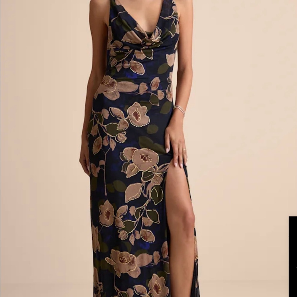 Floral Navy Maxi Dress
